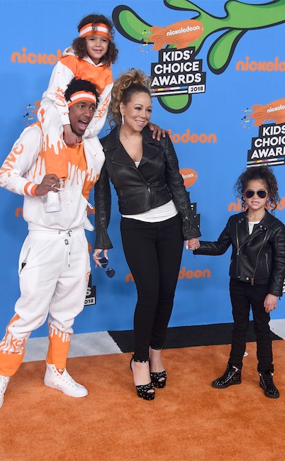 Moroccan Scott Cannon, Nick Cannon, Mariah Carey, Monroe Cannon, Nickelodeon Kids Choice Awards 2018